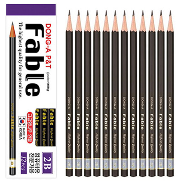동아 파블 연필 2B/컴퓨터용 연필/전문가용/12자루