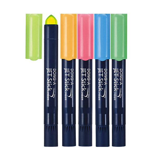 동아 제트스틱 고체 형광펜 잉크젯 인쇄물 사용 가능 1자루
