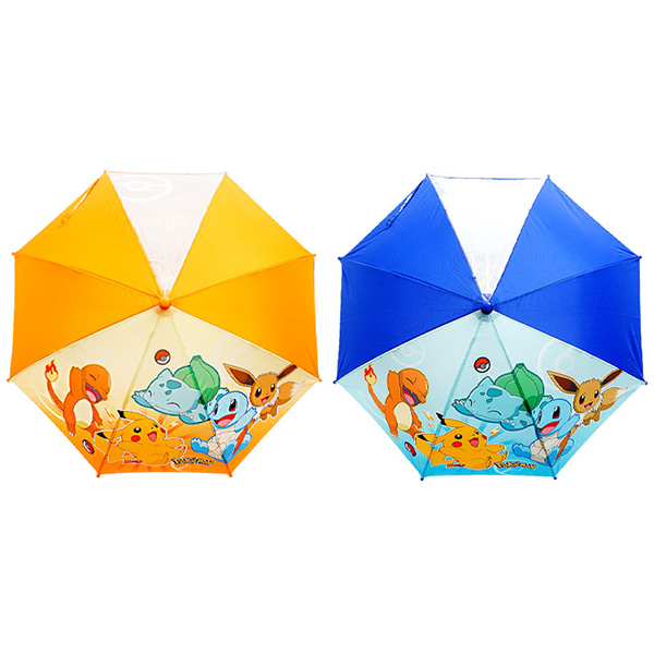 포켓몬스터 프렌즈 장우산 53cm 피카츄 파이리 꼬부기 이상해씨 우산